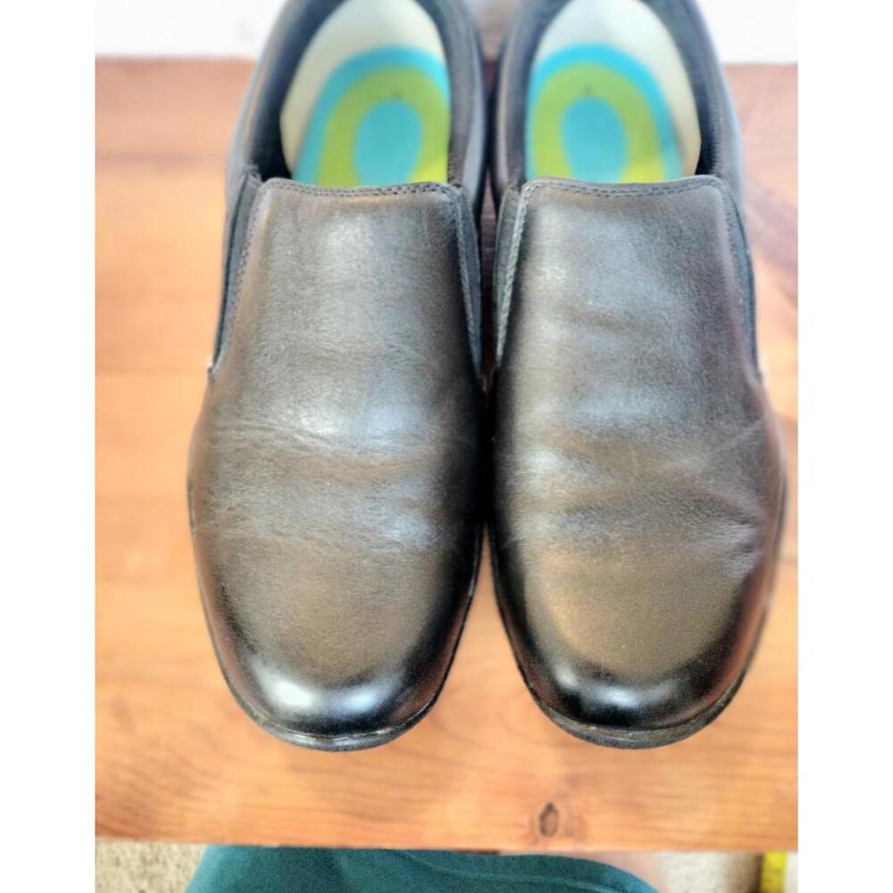 Kuru Kivi Black‎ Leather Slip On Shoes Women's Size 11 Comfort Casual Loafers
